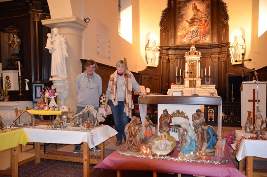 Exposition de crèches à l'église de Wattripont