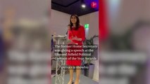 Suella Braverman is heckled at an award ceremony in London
