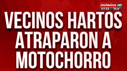 Vecinos atraparon a motochorro y quisieron lincharlo