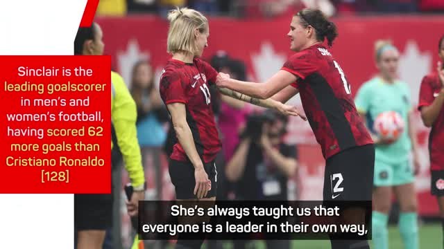'Irreplaceable' Sinclair applauded after record-breaking Canada career ends