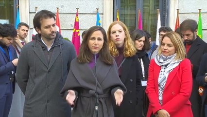 Belarra: "Podemos ha tomado una decisión difícil, pero imprescindible para cumplir con el mandato"
