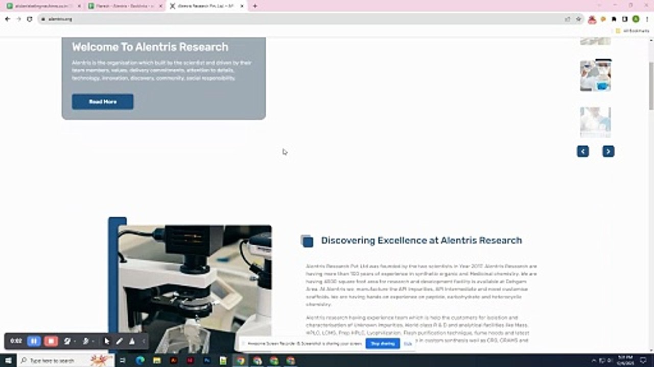 Alentris Research Pvt. Ltd. – API Impurities & Contract Research ...