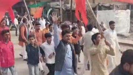 दतिया: नगर में निकली भव्य अमृत कलश यात्रा,लगे जय श्रीराम के नारे,देखें Video