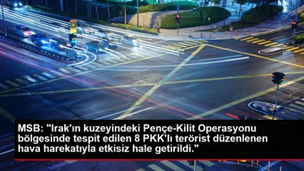 Irak'ın kuzeyinde tespit edilen 8 PKK'lı terörist etkisiz hale getirildi