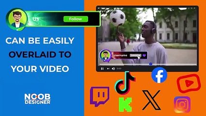 follow and subscribe button animation