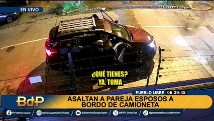 Pueblo Libre: interceptan a pareja de esposos dentro de camioneta para robarles