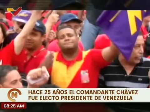 Venezuela celebra los 25 años de la primera victoria electoral del Cmdt. Hugo Chávez como presidente