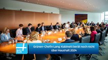 Grünen-Chefin Lang: Kabinett berät noch nicht über Haushalt 2024