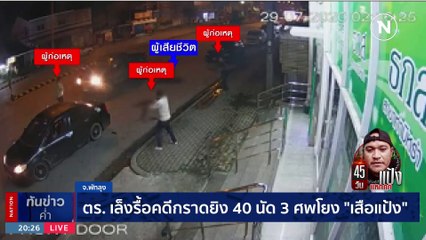 ตร.เล็งรื้อคดีกราดยิง 40 นัด 3 ศพโยง "เสือแป้ง" | เนชั่นทันข่าวค่ำ | 06 ธ.ค. 66 | PART 6