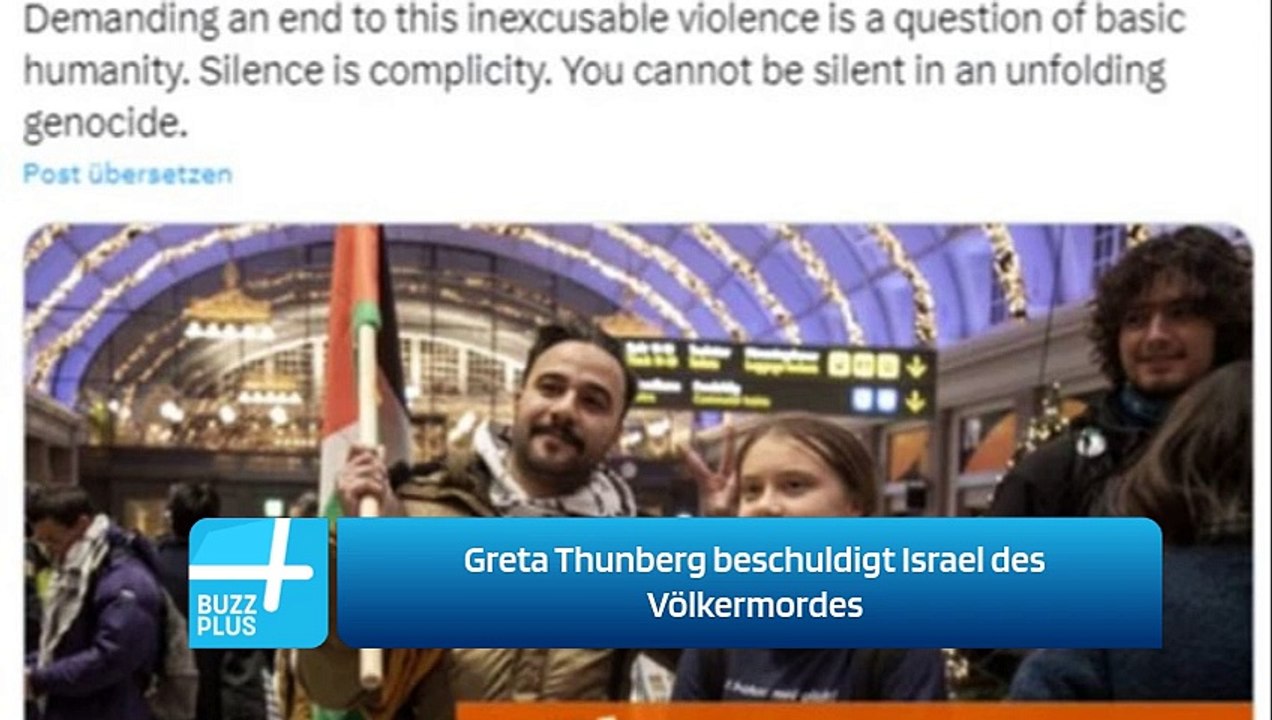 Greta Thunberg beschuldigt Israel des Völkermordes