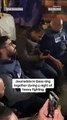 Gaza journalists sing together during a night of heavy fighting