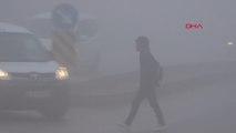 Mardin'de yoğun sis: Görüş 10 metrenin altına düştü