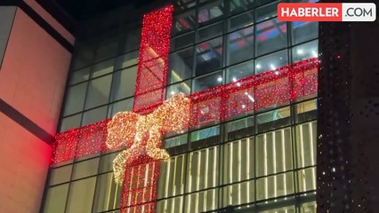 Rize'de AVM'nin dış cephesine yapılan ışıklandırma haç işaretine benzetildiği için kaldırıldı