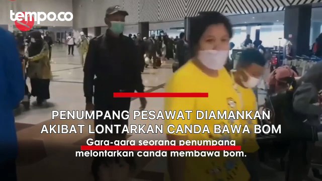 Penumpang Pesawat Ditangkap Akibat Lontarkan Canda Bawa Bom