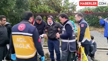 Hafriyat kamyonuna arkadan çarpan minibüste 16 kişi yaralandı