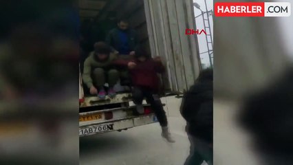 Amasya'da TIR'da kaçak göçmen yakalandı