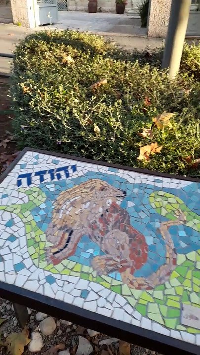 A row of bushes in Jerusalem's Emek Refaiim neighborhood