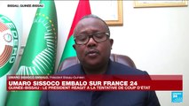 Guinée-Bissau : le président réagit à la tentative de coup d'État sur France 24