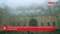 Mardin'de yoğun sis; görüş mesafesi 10 metre altına düştü