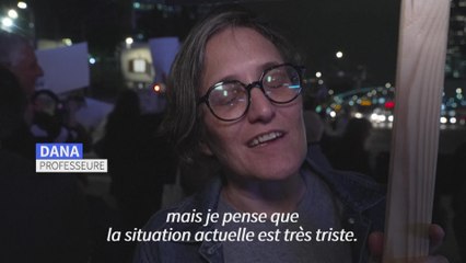 A Tel-Aviv, des Israéliens manifestent contre la guerre à Gaza