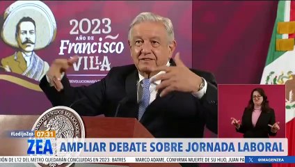 López Obrador plantea ampliar debate sobre la jornada laboral