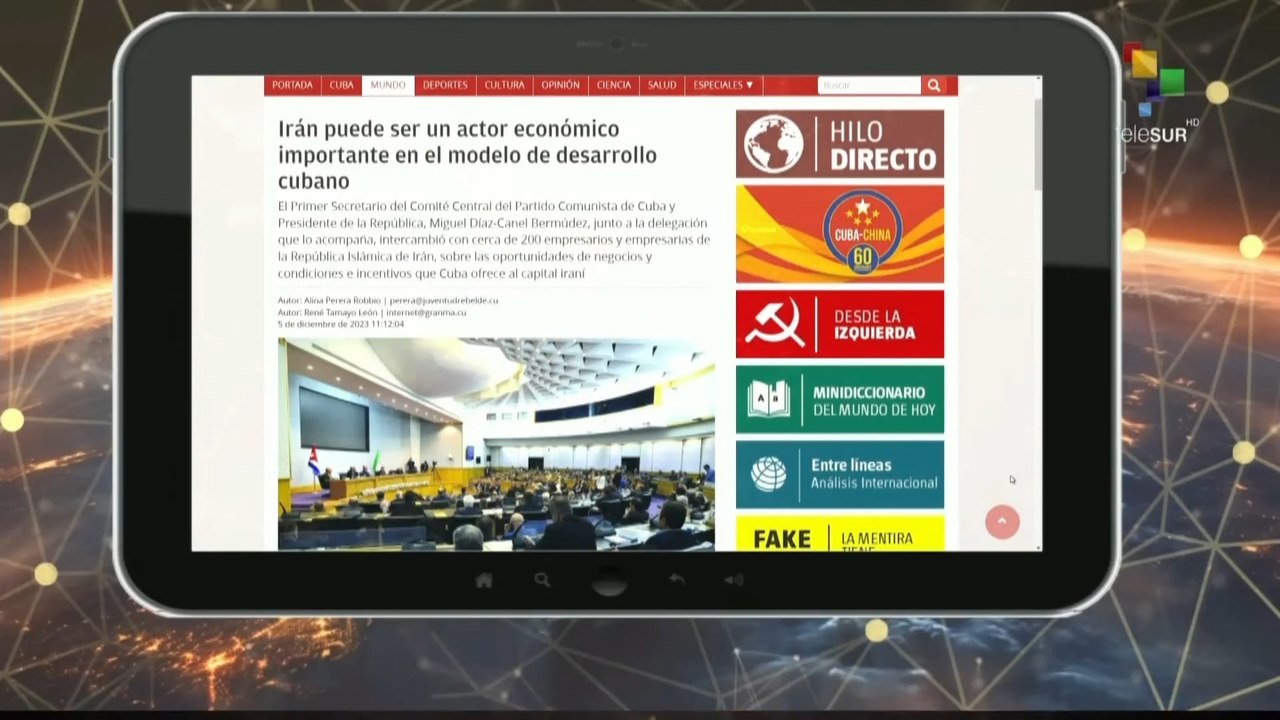 Escala del Día: Cuba resalta la importancia de las relaciones económicas con Irán
