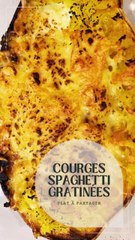 Courges spaghetti gratinées