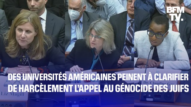 Trois grandes universités américaines peinent à clarifier de harcèlement l’appel au génocide des juifs