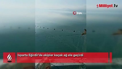 Ekipler kıskıvrak yakaladı! Kaçak avcılıkta kullanılan ağ ele geçirildi