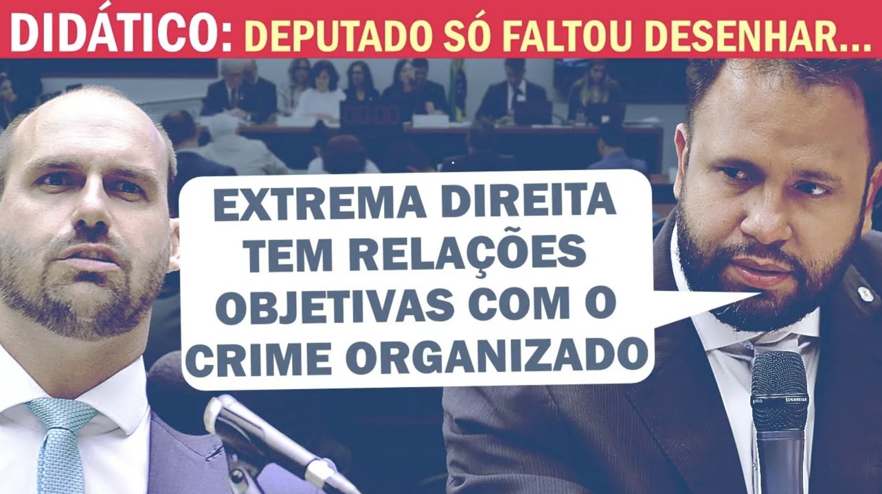 "PERGUNTEI A EDUARDO BOLSONARO SOBRE MILÍCIAS E ELE RESPONDEU COM 'ABORTO' E 'HAMAS'" | Cortes 247