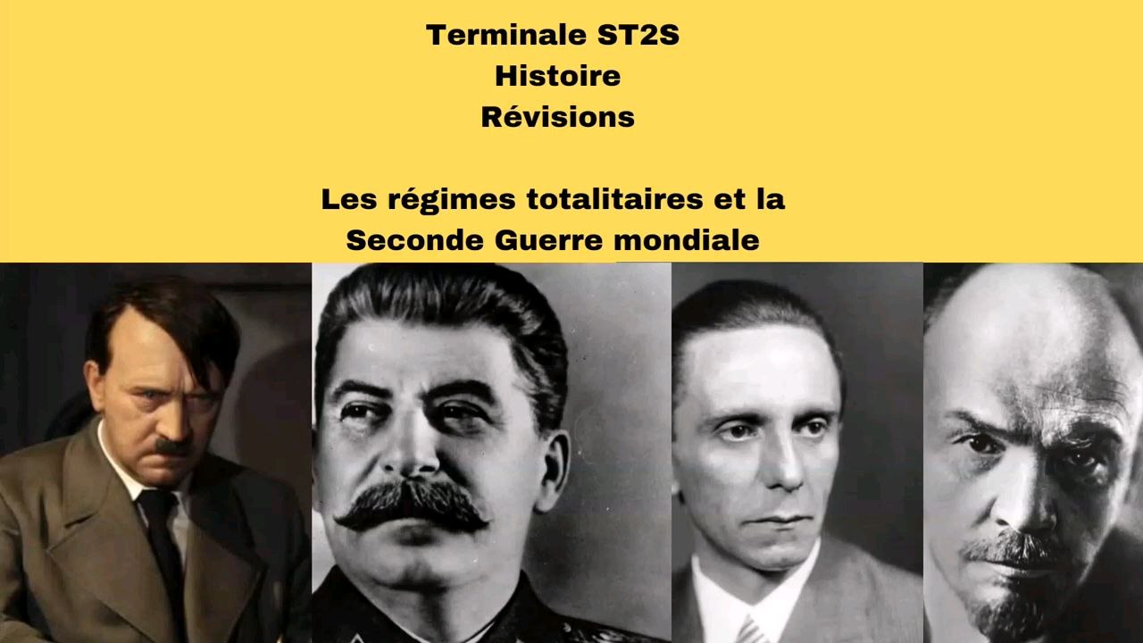 Les régimes totalitaires et la seconde guerre mondiale