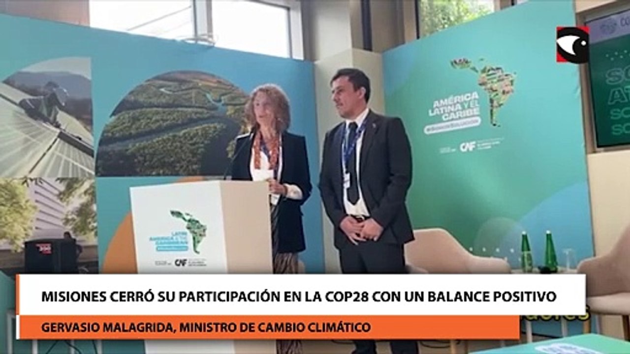 Misiones cerró su participación en la COP28 con un balance positivo