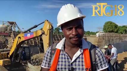 Rivyè Masak.- Eta avansman travay kanal irigasyon an.