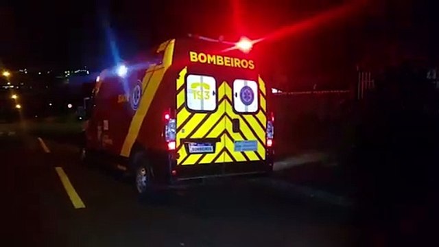 Criança ferida é socorrida pelo Siate no Bairro Cataratas