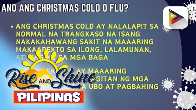 SAY ni DOK | Ano nga ba ang Christmas cold at ang mga sintomas nito? Tips kung paano maiiwasan ang Christmas cold, alamin!