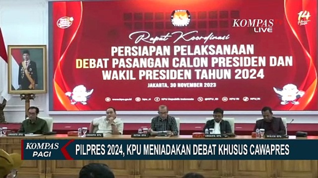 Pilpres 2024, KPU Tetapkan Debat Cawapres Didampingi oleh Capres