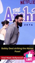 Bobby Deol striking the Abraar Pose!
