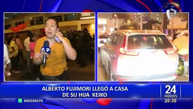 Alberto Fujimori ya se encuentra en la casa de su hija Keiko Fujimori