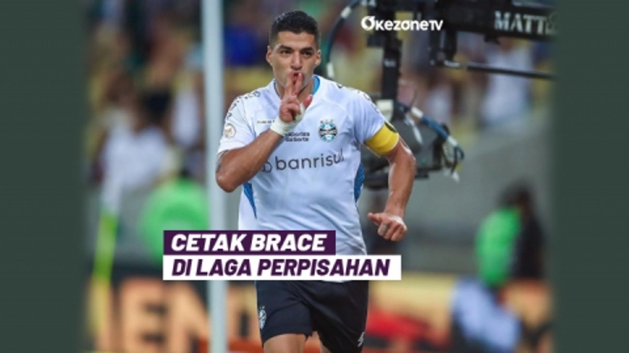 Tinggalkan Gremio, Luis Suarez Tandai dengan Gol Cantik Melewati Kiper