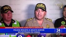 Comas: revelan nuevas imágenes del rescate de mujer secuestrada