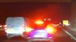 M27 driver cuts up police car