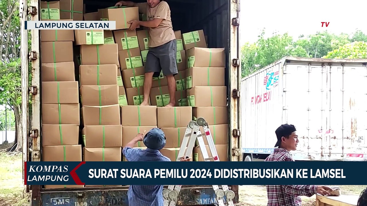Surat Suara Pemilu 2024 Didistribusikan ke Lampung Selatan