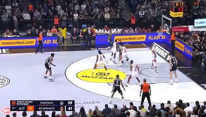 KK Partizan 89 -85 Win Against AS Monaco in the EuroLeague