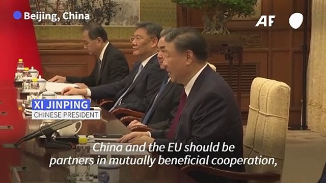 Xi says China, EU must 'jointly respond to global challenges'