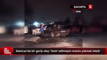 Sakarya'da bir garip olay: Tamir edilmeyen aracını yakmak istedi