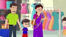 New Dress - Shopping Time - Mom Vs Dad's Shopping - Mom's New Dress - Shopping Mall - English Cartoon - cartoon