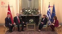 Cumhurbaşkanı Erdoğan, Yunan mevkidaşı Sakelaropulu ile görüştü