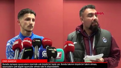 Bardhi: Burada oynayan oyuncuların üzerinde çok büyük bir baskı var
