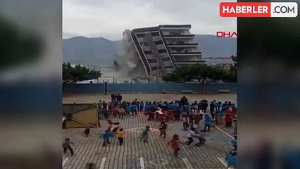 İskenderun'da tartışma yaratan yıkım! Bahçedeki öğrenciler büyük panik yaşadı