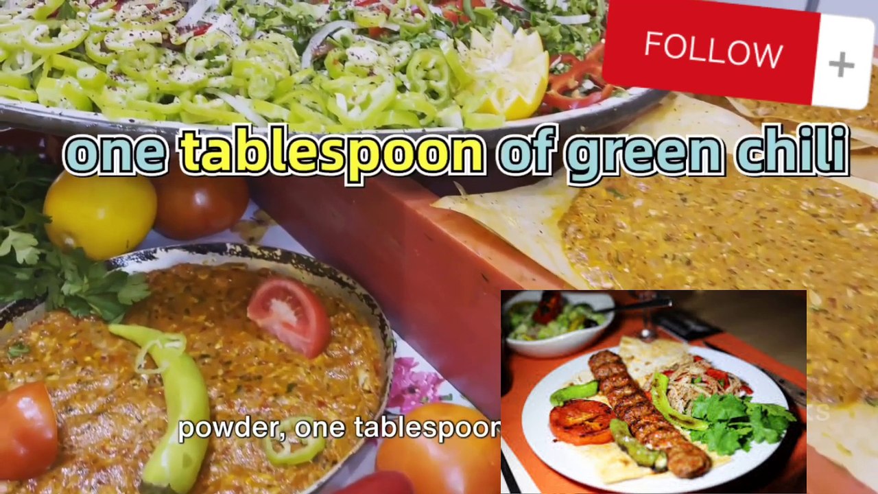 Sizzling Turkish Chicken Adana Kebab Recipe